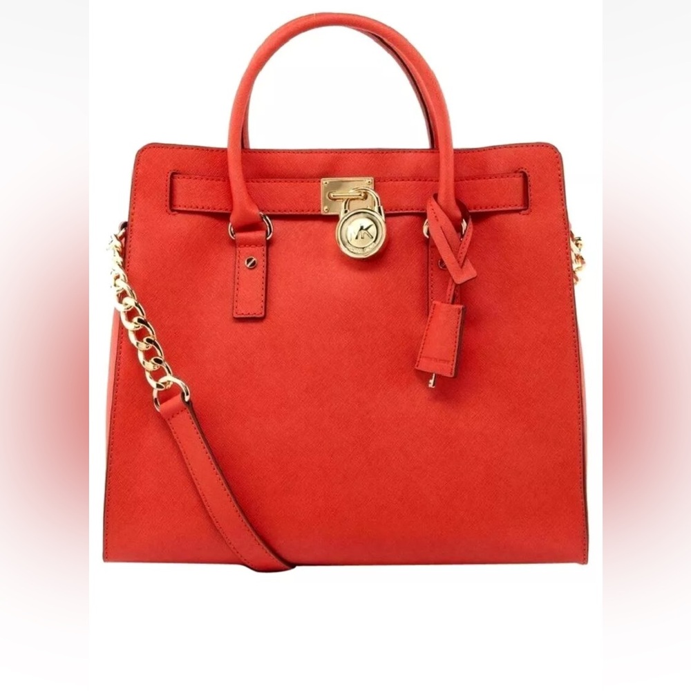 Vintage Michael Kors Hamilton Bag in Mandarine Orange. Rare color.